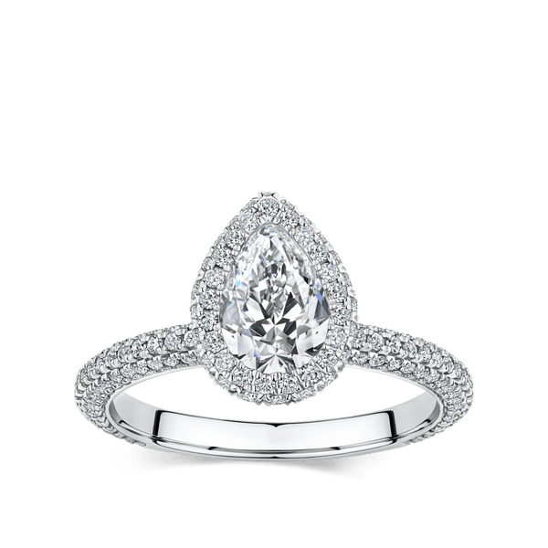 Raffiné Halo - Luxury Halo Diamond Engagement Rings – Hardy Brothers ...