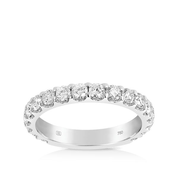 750 white deals gold diamond ring