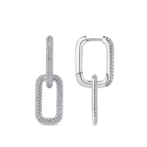 Cartier hot sale paperclip earrings